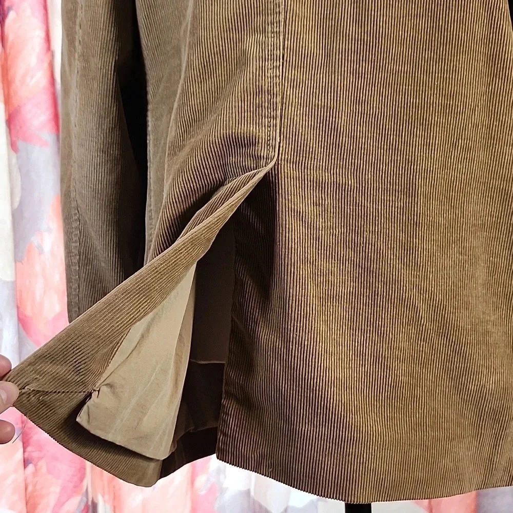 J.Crew Tan/Brown Corduroy Blazer – Men’s Size L, 2‑Button Classic Sport Coat